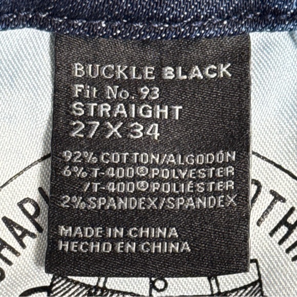 Buckle Women's Straight Leg Jeans - Dark Blue - Picture 14 of 16